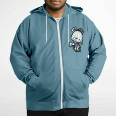 Genshin Fashion Plus-size Ziphoodie Mohan