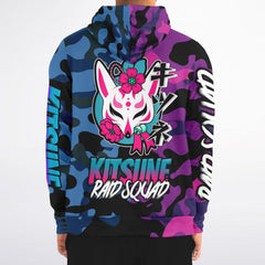 Kitsune Camo Athletic Zip-Up Hoodie