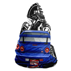 Skyline Car Parts Hooded Blanket