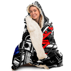 Skyline Car Parts Hooded Blanket