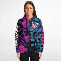 Kitsune Camo Athletic Zip-Up Hoodie