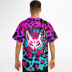 Kitsune Purple Leopard Jersey