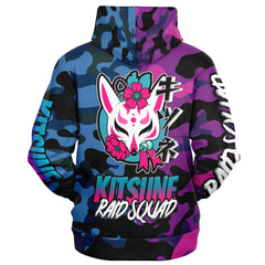 Kitsune Camo Athletic Zip-Up Hoodie