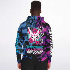 Kitsune Camo Athletic Zip-Up Hoodie