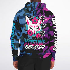 Kitsune Camo Athletic Zip-Up Hoodie